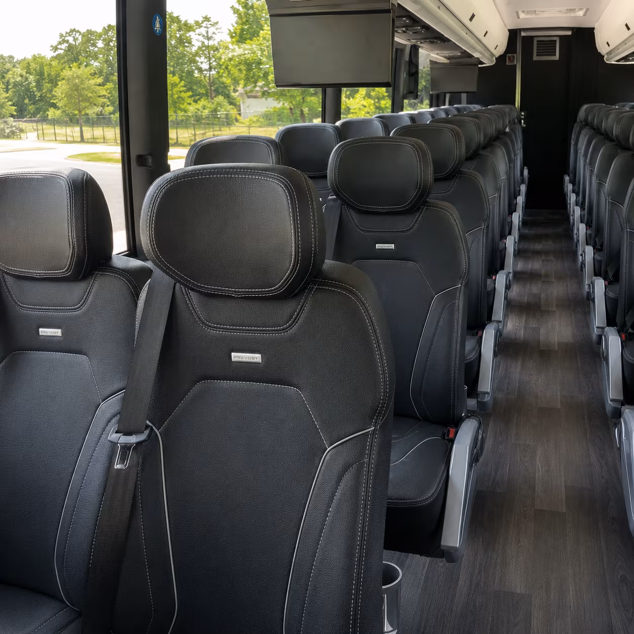 bowie charter bus interior