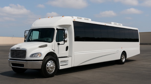 Exterior of Charter Bus Company Bowie's 15 Passenger Minibus in Bowie