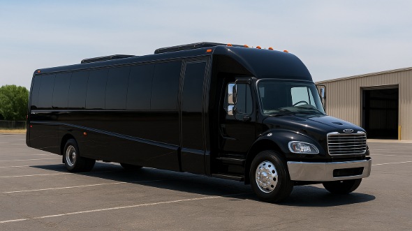 Exterior of Charter Bus Company Bowie's 20 Passenger Mini bus in Bowie