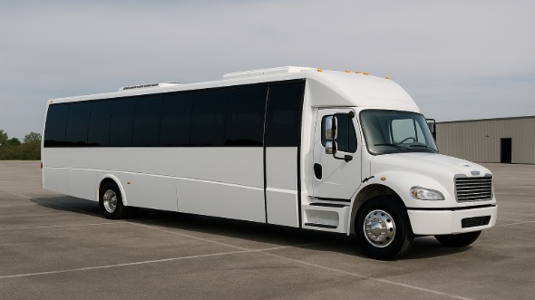 Exterior of Charter Bus Company Bowie's 35 Passenger Minibus in Bowie