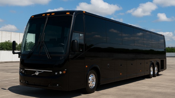 Exterior of Charter Bus Company Bowie's 55 Passenger Charter Bus in Bowie