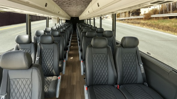bowie 28 passenger minibus inside