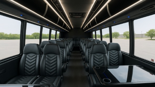 bowie 35 passenger minibus inside