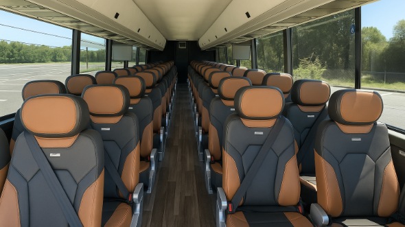 bowie 54 passenger charter bus rental