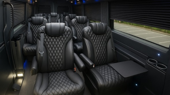 bowie sprinter van with driver inside